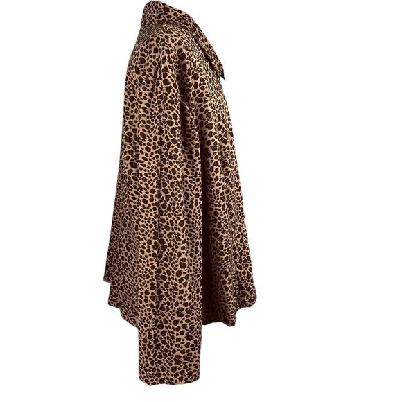 Vtg Leopard Print Blazer Lightweight Fully Lined Jacket Women’s Sz 24W Button Up - Picture 5 of 15